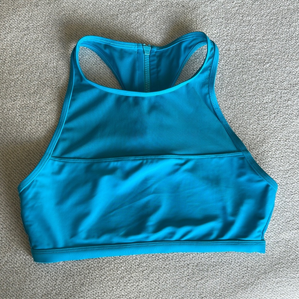Women's Blue Racerback Bikini Top